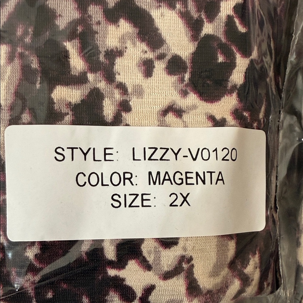 Dear Scarlett Abstract Animal Inspired Print in Rich Plum, Black, & Ivory Tones - Picture 8 of 9